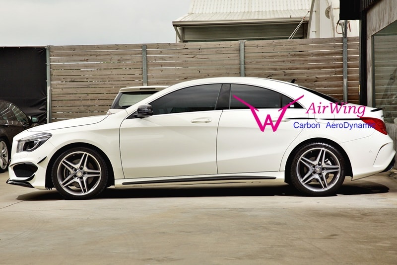W117 - AMG style Carbon Side Skirt Insert 03